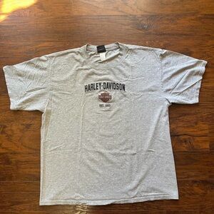 Harley-Davidson Gray T-Shirt New River Harley Davidson Shop Jacksonville NC